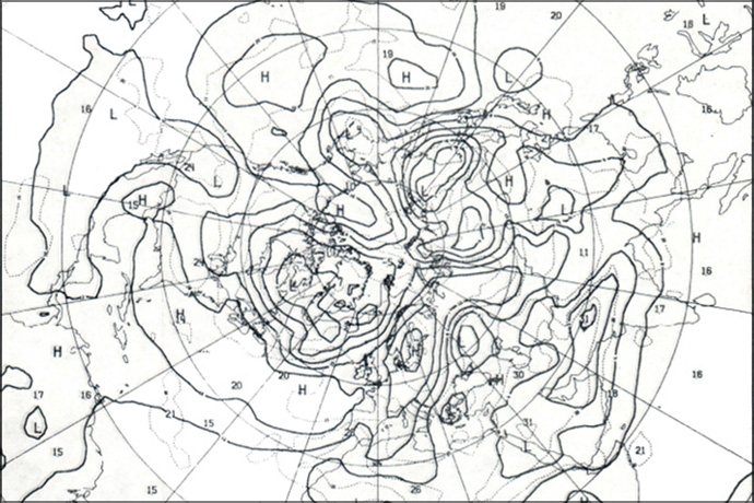 Extract from first ECMWF operational forecast Extract from first ECMWF operational forecast