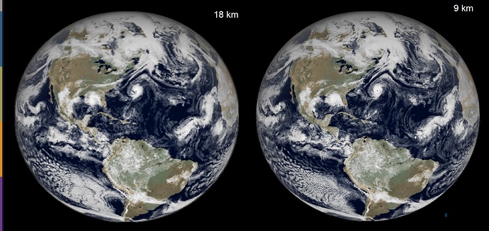 Weather at 18 km vs 9 km Weather at 18 km vs 9 km
