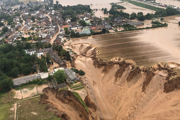Image of flooding in Erfstadt-Blessem in July 2021 Image of flooding in Erfstadt-Blessem in July 2021