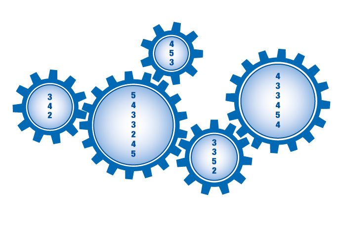 Cogs to symbolise CAMS automatic alert system Cogs to symbolise CAMS automatic alert system
