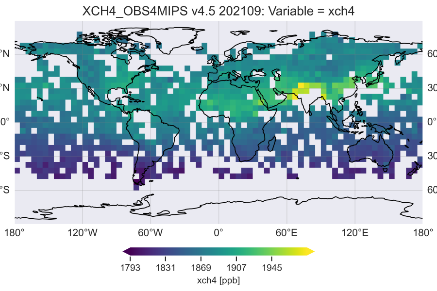 How to access, read and use satellite XCO2 and XCH4 Level 3 data products