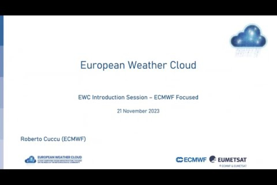 European Weather Cloud (EWC): Navigating the Essentials - ECMWF focused webinar