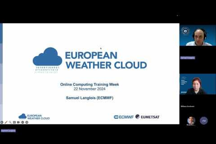 Online computing training week 2024 - European Weather Cloud