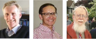 Figure 1 (left) David Andrews; (centre) Jim Holton; (right) Michael McIntyre. (Sadly Jim died in 2004 and David in 2022. Michael remains in good form and good health.) Figure 1 showing David Andres, Jim Holton, Michael McIntyre
