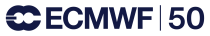 ECMWF at 50 years logo