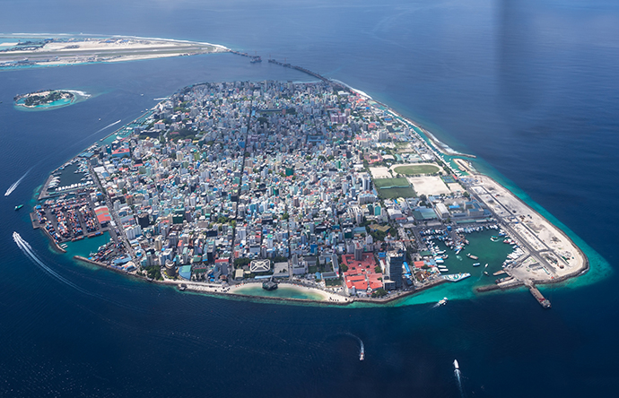 Male' City, the capital of the Maldives Male' City, the capital of the Maldives